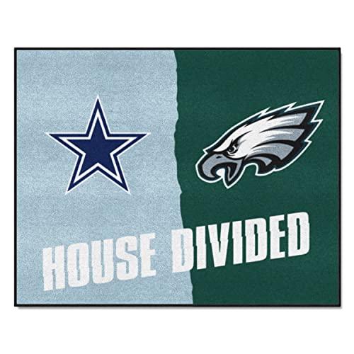Fanmats Nfl Cowboys  Eagles House Divided Rug X