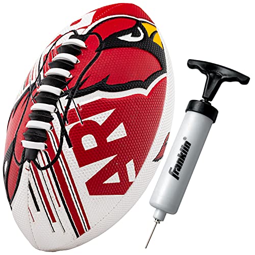 Franklin Sports Nfl Arizona Cardinals Football   Youth Mini Football   Football  Spacelace Easy Grip Texture  Perfect For Kids !