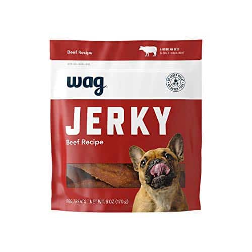 Amazon Brand   Wag Soft &Amp; Tender American Jerky Dog Treats   Beef Recipe ,Ounce (Pack Of )