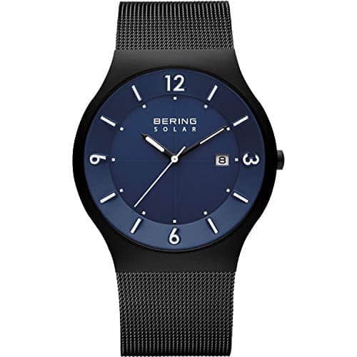 Bering Time  Men'S Slim Watch  M Case  Solar Collection  Stainless Steel Strap  Scratch Resistant Sapphire Crystal  Minimalistic   Designed In Denmark