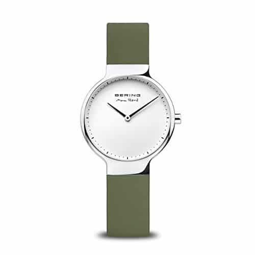Bering Time  Women'S Slim Watch  M Case  Max Renã© Collection  Silicone Strap  Scratch Resistant Sapphire Crystal  Minimalistic   Designed In Denmark
