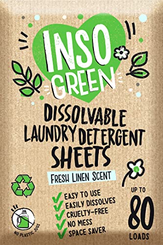 Eco Laundry Detergent Sheets   Loads Laundry Sheets Detergent   Zero Plastic Jugs Washer Sheets   No Mess &Amp; Space Saving Laundry Strips &Amp; Travel Laundry Detergentuser Friendly Sheets