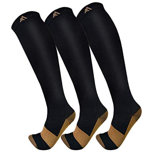 Fuelmefoot Pack Copper Compression Socks   Compression Socks Women &Amp; Men Circulation   Best For Medical,Running,Athletic