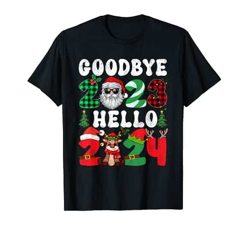 Goodbye Hello Erry Christmas Happy New Year T Shirt