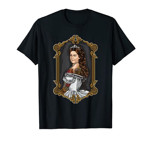 Hipster Sissi   Empress Elisabeth Of Austria Portrait T Shirt