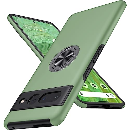 Jame For Google Pixel Pro Case, Slim Fit Case For Pixel Pro With Ring Holder Kickstand,[Military Grade Drop Tested] Dual Layer Shockproof Protective Phone Case For Pixel Pro , Alpine Green