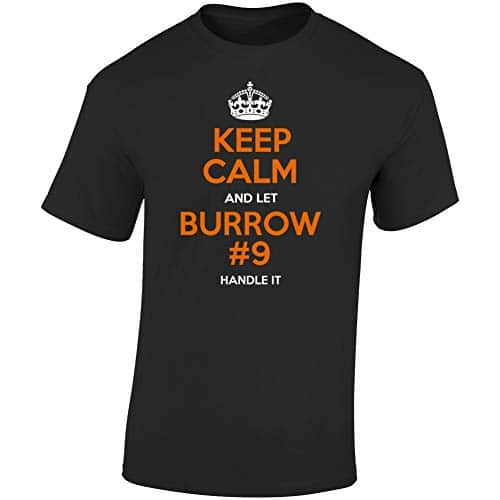 Keep Calm And Let Joe Burrow #Handle It Cincinnati Bengal Qb Football Fan T Shirt Xl Black