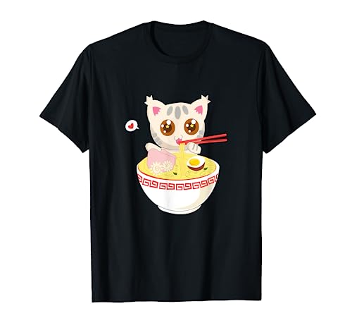 Korean Clothes For Teen Girls Japanese Fashion Ramen Cat T Shirt