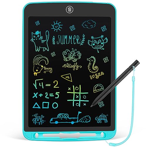 Lcd Writing Tablet Inch Toddler Doodle Board,Colorful Drawing Tablet, Erasable Reusable Electronic Painting Pads, Educational And Learning Kids Toy For Year Old Boys And Girls(Sky Blue)