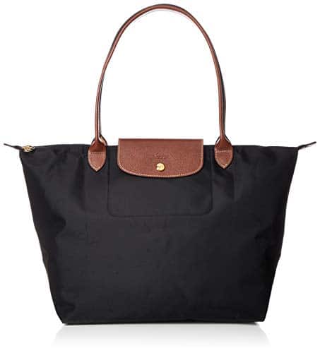 Longchamp Preage Tote Bag, Shopping Bag, Nylonleather, Compatible With Bsize, Can Store Pc Computers, Noir Parallel Import