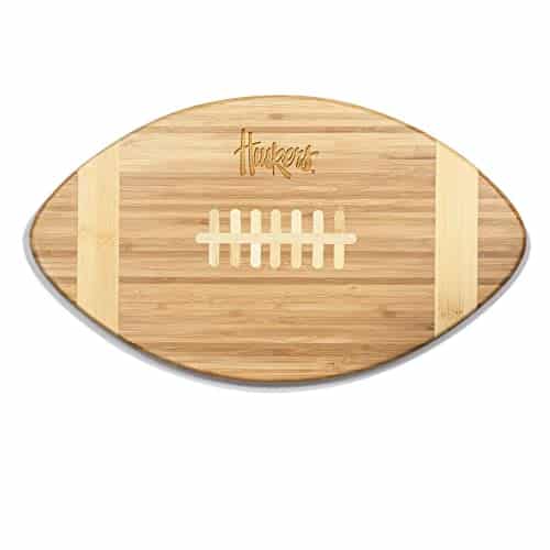 Picnic Time Ncaa Nebraska Cornhuskers Touchdown! Bamboo Cutting Board, Inch, One Size ()