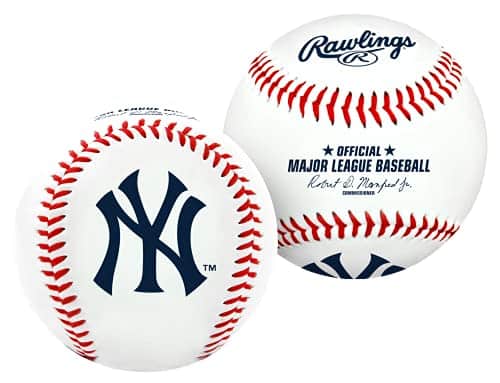 Rawlings Mlb New York Yankees Team Logo Baseball, Official, White