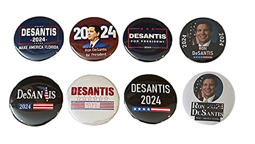 Ron Desantis Buttons   Desantis For President Pins   Set Of (Inches)