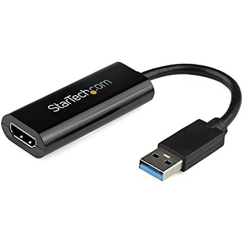 Startech.com Usb To Hdmi Adapter   P (X)   Slimcompact Usb Type A To Hdmi Display Adapter Converter For Monitor   External Video &Amp; Graphics Card   Black   Windows Only (Usbhdes)