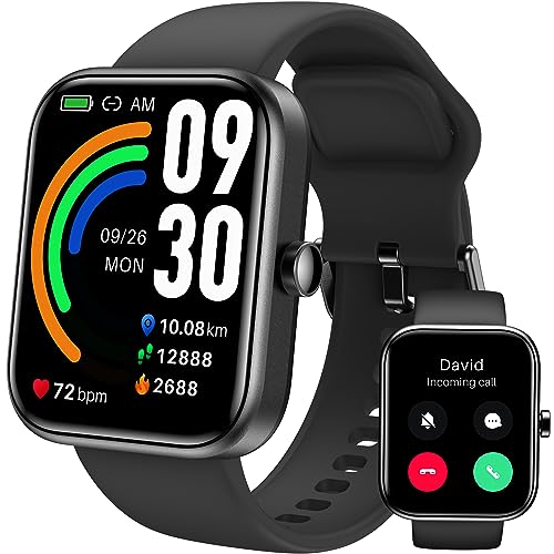 Tozo Ssmart Watch (Answermake Call) Bluetooth Fitness Tracker With Heart Rate, Blood Oxygen Monitor, Sleep Monitor Ipaterproof Inch Hd Color For Men Women Compatible Iphone &Amp; Android
