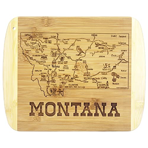 Totally Bamboo A Slice Of Life Montana State Serving And Cutting Board, X