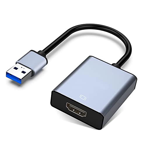 Usb To Hdmi Adapter, Usb .To Hdmi For Multiple Monitors P Compatible With Windows Xp, Grey