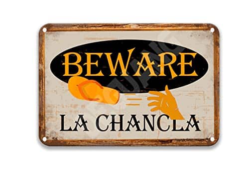 Warning Beware Of La Chancla Metal Signs Farmhouse Kitchen Decor Diner Decor Coffee Decorations For Kitchen Metal X