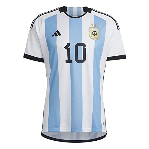 Adidas Argentina Men'S Home World Cup Jersey Messi #(As, Alpha, X_L, Regular, Regular, Xxx Large) Whitelight Blue