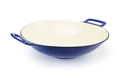 Broil King Cast Iron Wok, , Blue And Ivory