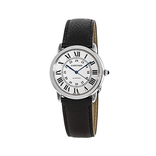 Cartier Ronde Solo Automatic Silver Opaline Dial Ladies Watch Wsrn