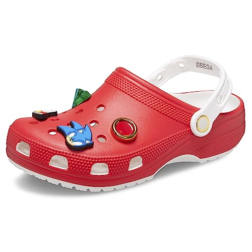Crocs Sonic The Hedgehog Classic Clogs, Kids And Toddler Shoes, Red,  Unisex