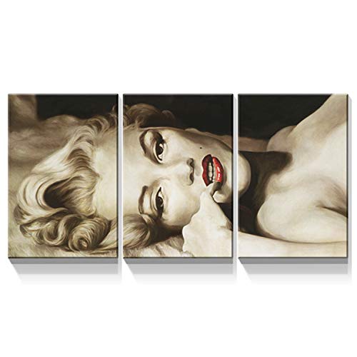 Denozer   Panel Marilyn Monroe Framed Pictures Sexy Blond Girl Paintings American Movies Actress Artwork Prints On Canvas Wall Art Living Room Home Decoration Ready To Hang   