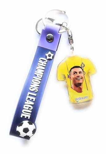 Exclusive Yellow Cristiano Ronaldo Crkeychain   Fc Al Nassr, Surprise Your Friend, Family Member With Style And Passion