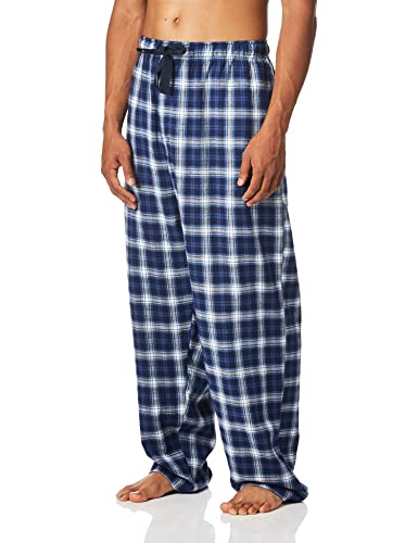 Fruit Of The Loom Men'S Woven Sleep Pajama Pant, Navy Plaid, Large