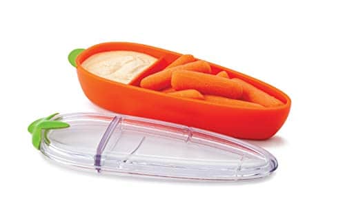 Joie Carrot Snack Container, Bpa Free, Lfgb Approved, Sectioned Food Container For Snacks
