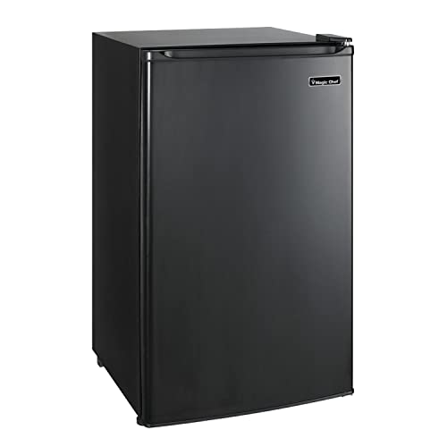 Magic Chef Mcbrbcompact Refrigerator With Manual Defrost, Small Refrigerator For Compact Spaces, Cubic Feet, Black