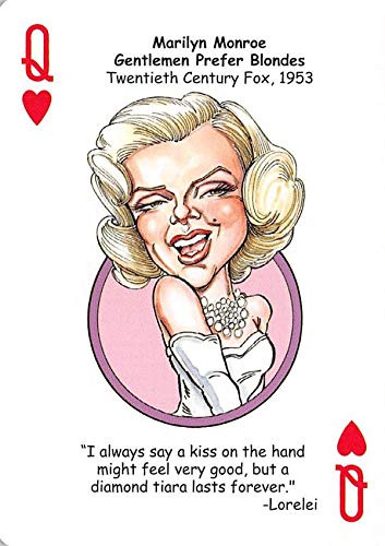 Marilyn Monroe Trading Card (Actress, Gentlemen Prefer Blondes) Hero Decks Hollywood #Q