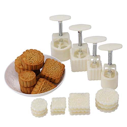 Mid Autumn Festival Hand Pressure Moon Cake Mould With Pcs Mode Pattern For Sets
