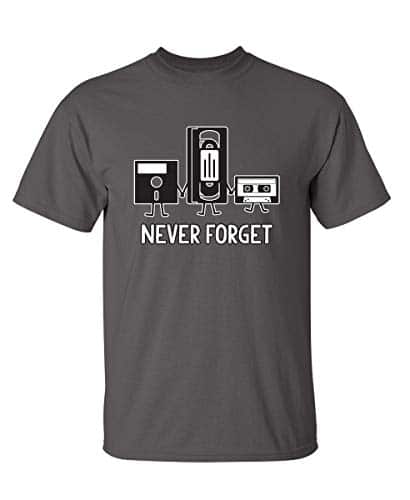 Never Forget Graphic Novelty Sarcastic Funny T Shirt Xl Charcoal