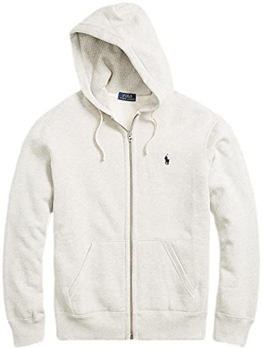 Polo Ralph Lauren Classic Full Zip Fleece Hooded Sweatshirt   Xxl   Greyhtr