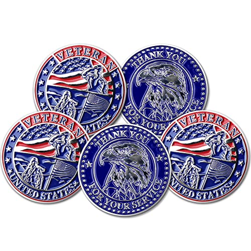 Pieces Thank You For Your Service Coin For Veterans Day Gifts Military Challenge Coin Military Gifts For Men Women