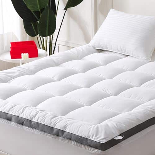 Primesoft Cooling Mattress Topper Queen  % Cotton Firm Plush Pillow Top (X ), Dormeo, For Back Pain, Extra Thick Down Mattress Pad, Deep Elastic Pocket