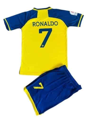 Stop Soccer Ronaldo Crjersey Kids Uniform Al Nassr Fc Saudi Arabia (As, Numeric, Numeric_, Numeric_, Regular) Multi