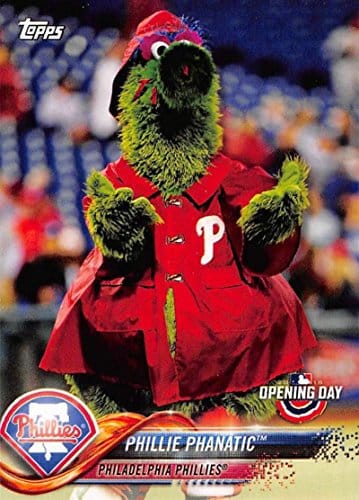 Topps Opening Day Mascots # Phillie Phanatic Philadelphia Phillies