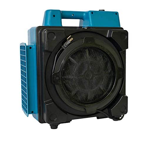 Xpower X Commercial Air Scrubber, Negative Air, Cfm, Stage Hepa + Carbon Filtration, Speed, Filter Light, Energy Efficient, Blue