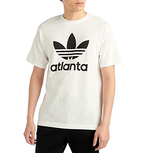 Adidas Men'S Stacked Atlanta White Size L