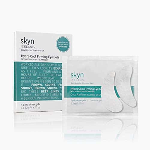 Skyn Iceland Hydro Cool Firming Eye Gels Under Eye Gel Patches To Firm, Tone And De Puff Under Eye Skin, Pairs