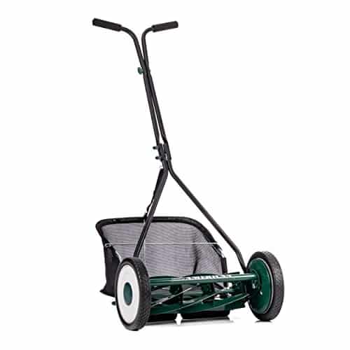 American Lawn Mower Company Gc Inch Blade Reel Mower With Grass Catcher, Specialty Grass Mower, Green