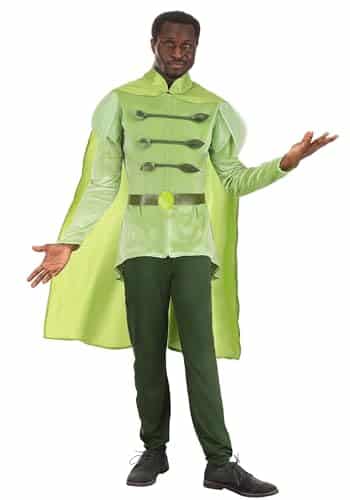 Disney Adult Prince Naveen Costume, Disney'S The Princess And The Frog Prince Naveen Tunic And Cape Outfit For Halloween X Large