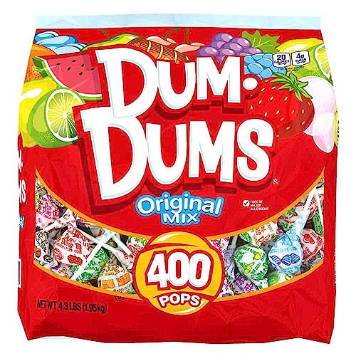 Dum Dums Original Mix Ct. Bag   All Time Classic Flavors   Individually Wrapped Lollipops For Any Occasion!