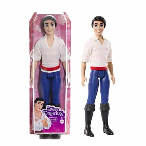 Mattel Disney Princess Toys, Posable Prince Eric Fashion Doll In Signature Look Inspired By The Mattel Disney Movie The Little Mermaid, For Kids