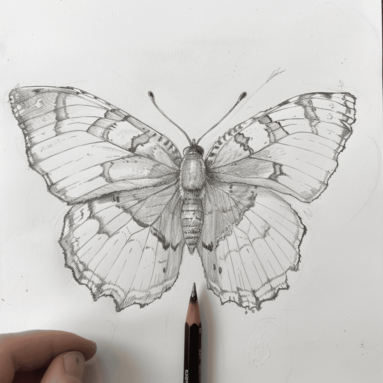 Butterfly Drawing Easy