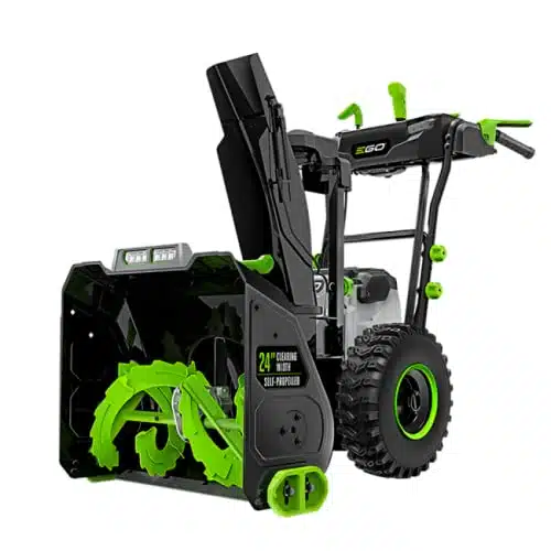 Ego Power+ Sntin. Self Propelled Stage Snow Blower With Peak Power Two Ah Batteries And Two  Rapid Chargers Included