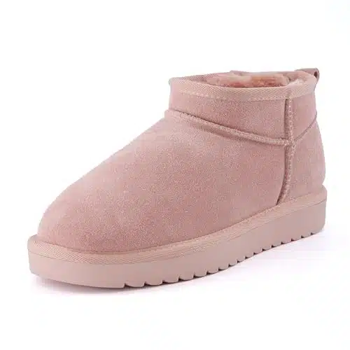 Cushionaire Women'S Hip Genuine Suede Pull On Boot +Memory Foam, Pink