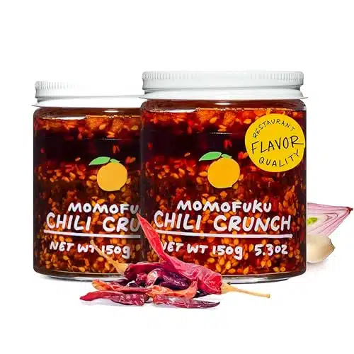 Momofuku Chili Crunch By David Chang, (Ounces), Chili Oil With Crunchy Garlic And Shallots, Spicy Chili Crisp, Pack